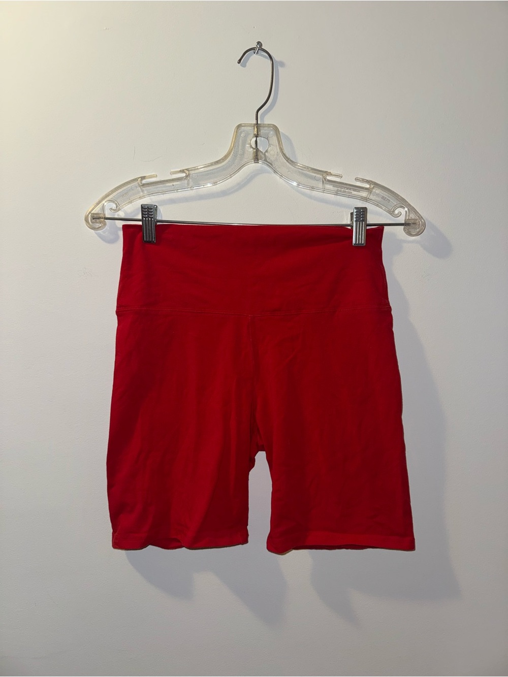 TNA High-Waist Red Bike Shorts